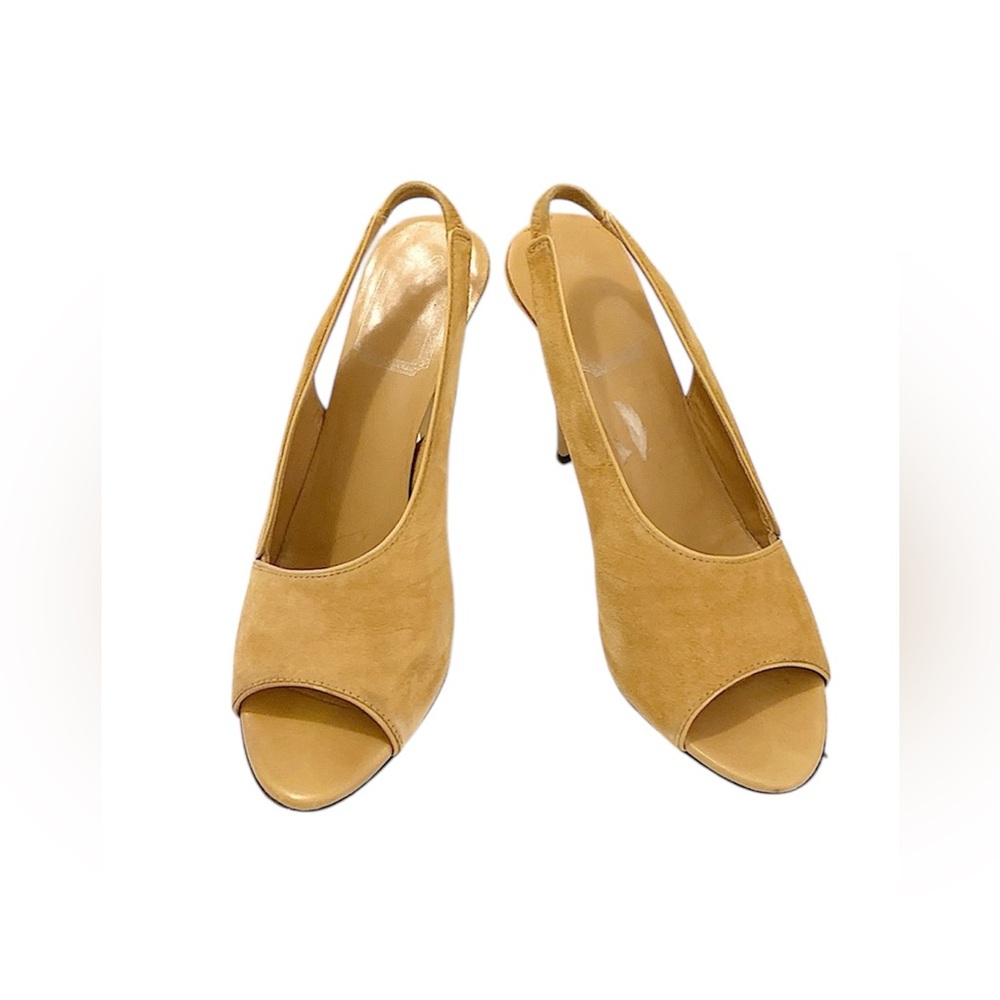 Christian Dior Tan sling back shoes